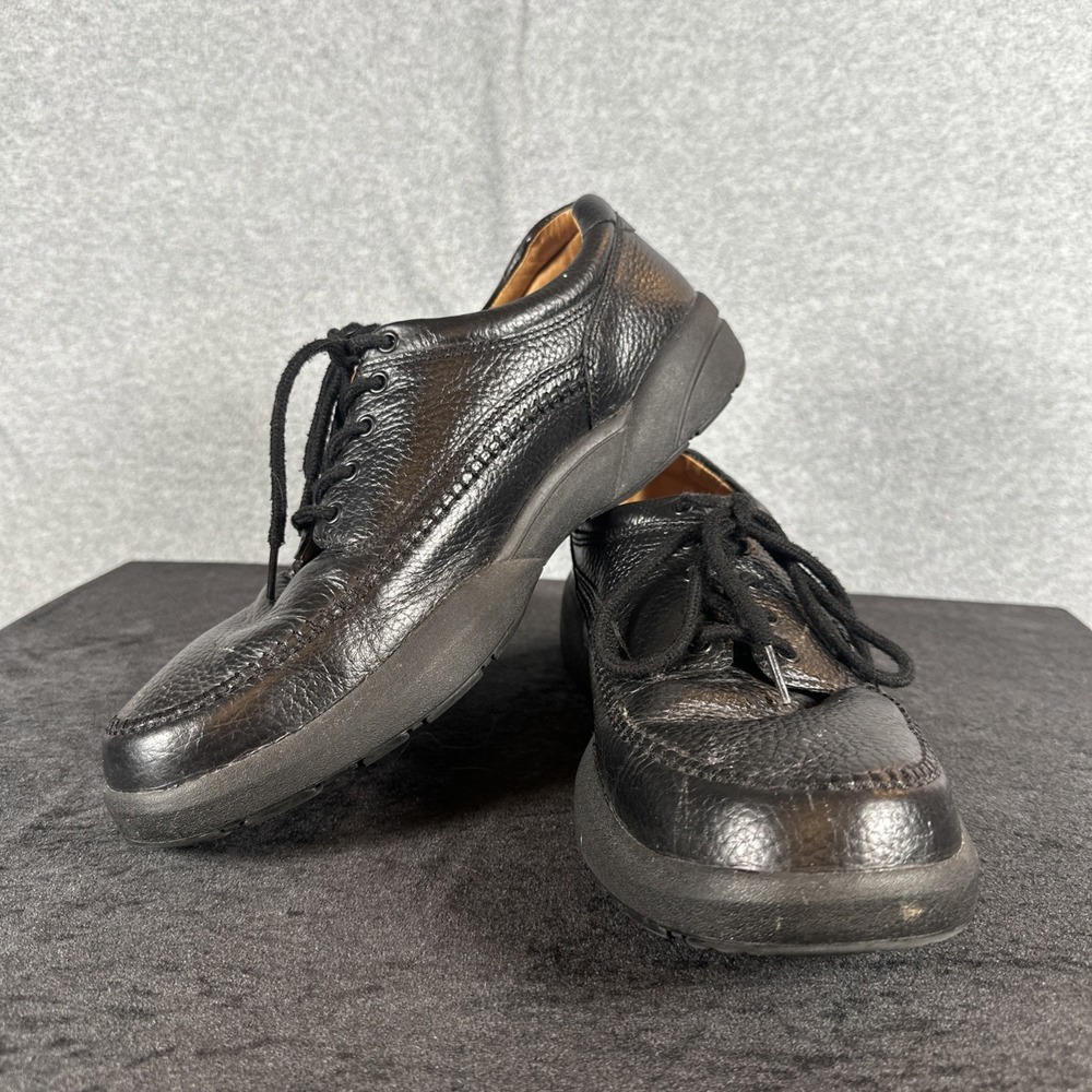 Dr Comfort Stallion Mens 13 Black Leather Orthopedic Diabetic Oxford Shoes 8710